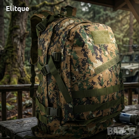 Тактическа раница 45 литра – издръжлива, удобна и готова за всяко приключение, снимка 2 - Раници - 54216082