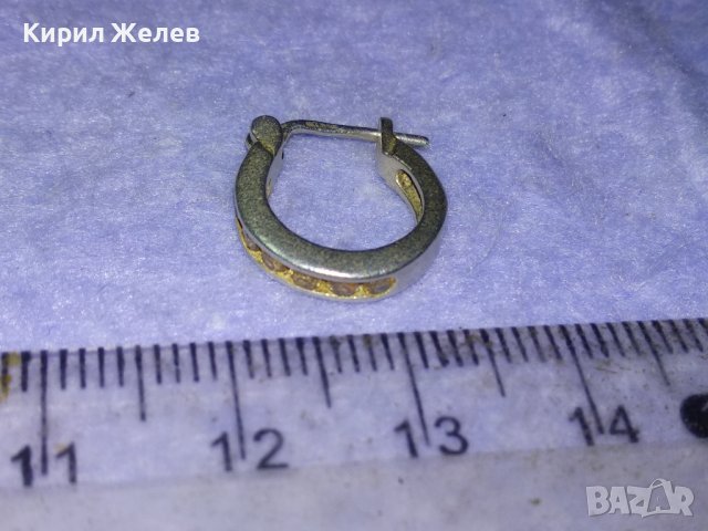 СКЪПОЦЕННА АНГЛИЙСКА СЕБЪРНА ВИНТИДЖ АРТ ОБЕЦА СРЕБРО 925 РЪЧНА ИЗРАБОТКА с ЦИРКОНИ 40541, снимка 3 - Обеци - 42762893