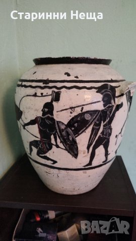 Ръчно рисувана делва ваза за декорация , снимка 2 - Вази - 40174946