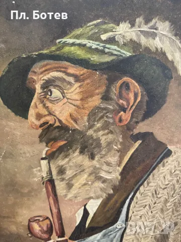 Стара маслена картина, снимка 2 - Картини - 48281137