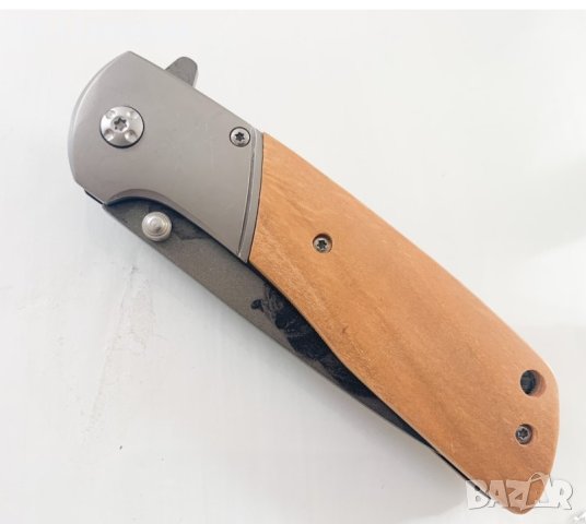 Сгъваем автоматичен нож с гравирана мечка на острието модел CM97, снимка 6 - Ножове - 40777962