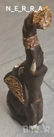 Дървена фигура на слон от африканско дърво, снимка 2 - Декорация за дома - 44556516