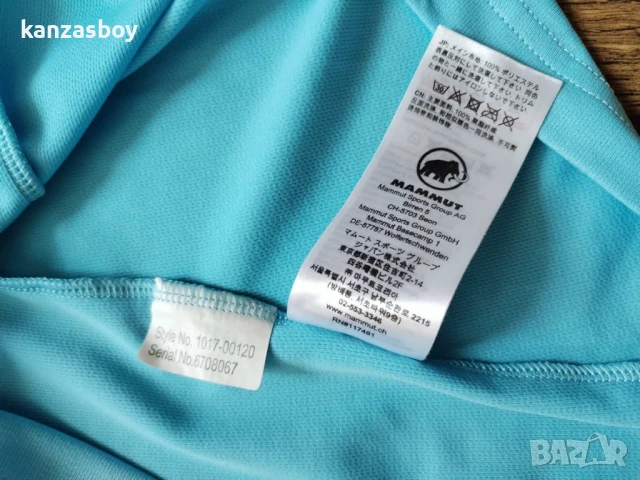 Mammut Atacazo Light Zip Women's T-Shirt - страхотна дамска тениска Л, снимка 8 - Тениски - 51180231