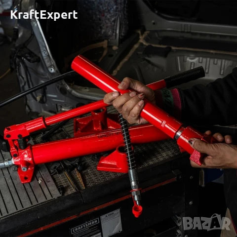 Хидравлична Разпъвачка 10тона KraftWorld – 16 Части, снимка 6 - Други инструменти - 50576782