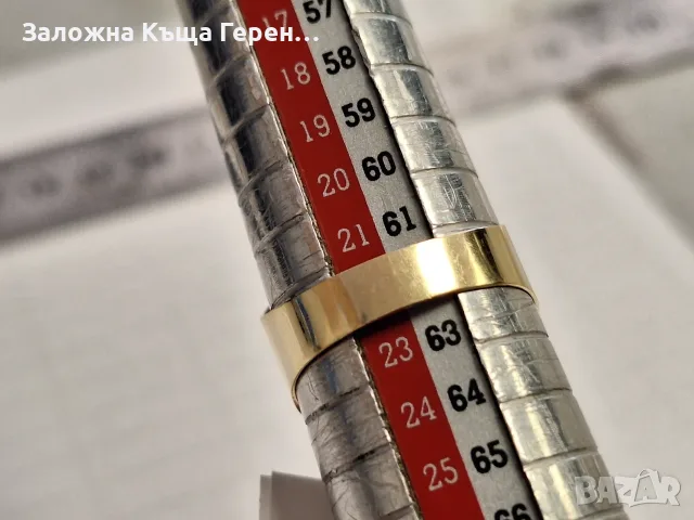 Мъжки златен пръстен 3,48гр., снимка 4 - Пръстени - 56258601