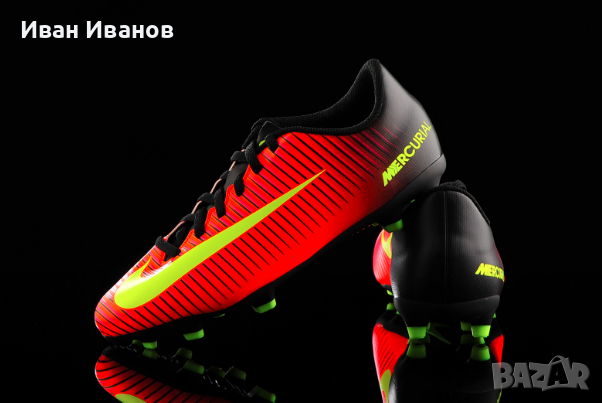 бутонки Nike Mercurial Vortex III FG  номер 37-37,5 , снимка 2 - Футбол - 36479711