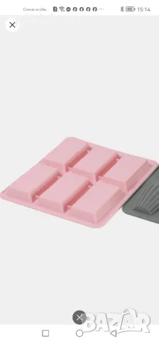 6 правоъгълни форми силиконов молд форма калъп за отливки сапун гипс и други, снимка 2 - Форми - 50207251