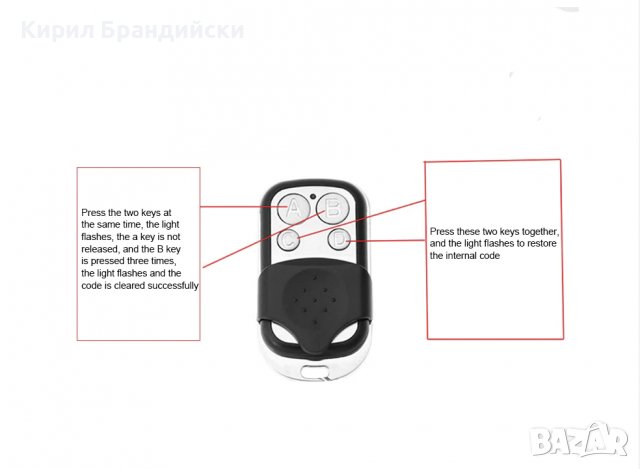 Клониращо дистанционно за гаражна врата, снимка 3 - Друга електроника - 37670332