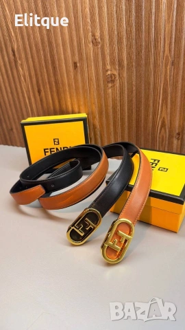 вносен кожен колан от естествена кожа в кутия на марката  hermes Louis Vuitton fendi , снимка 3 - Колани - 54220546