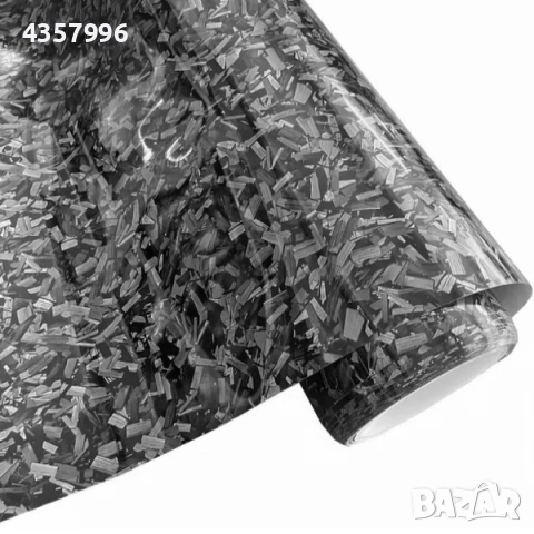 Луксозно гланцово фолио Кован Карбон за автомобил-Светло