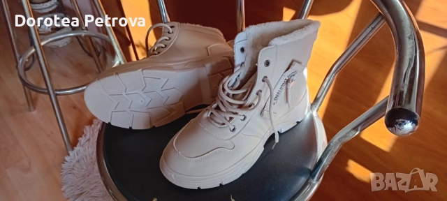 Зимни дамски боти, тип кубинки