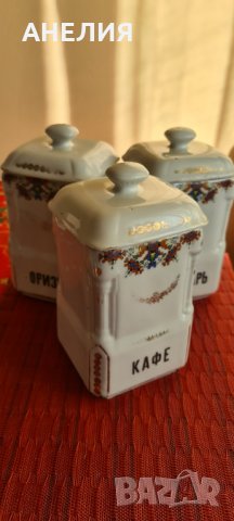 Кухненски ретро сет порцелан на баба, снимка 3 - Антикварни и старинни предмети - 31441244