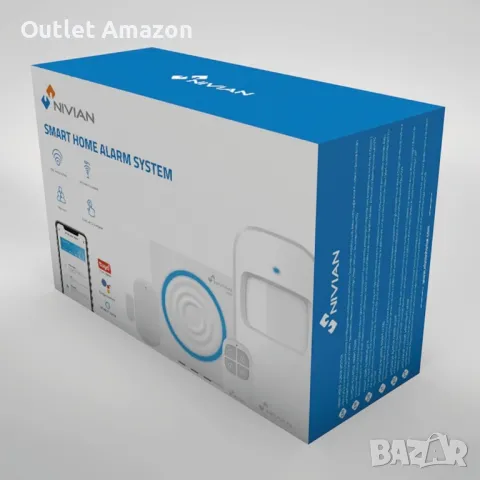 Алармена система Nivian за дома и бизнеса без месечни такси |

, снимка 4 - Други - 47829205
