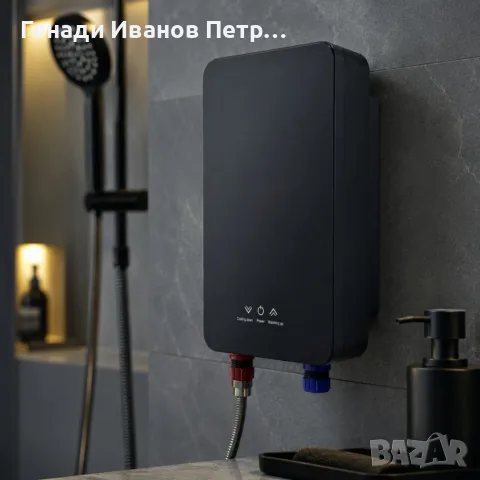 Термостатичен проточен бойлер 5500W с моментално загряване на водата за 3 секунди, снимка 3 - Бойлери - 56089431