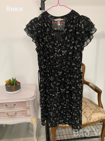 Красива рокля на H&M размер 38 подходяща за S, снимка 3 - Рокли - 44607131