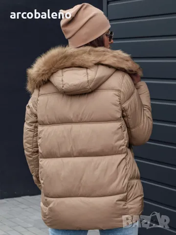 NORDKOLL Дамско зимно яке с качулка, 3цвята , снимка 5 - Якета - 48264585