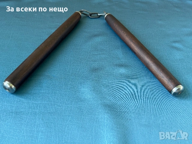 Старо дървено нунчаку, снимка 2 - Екипировка - 54308284