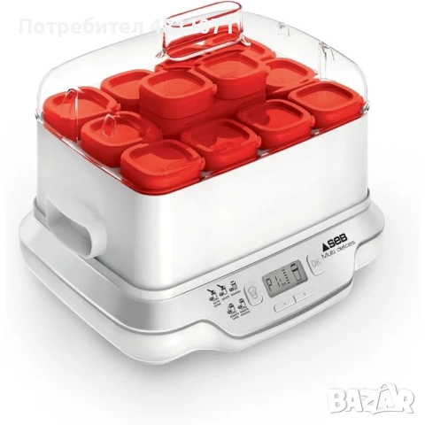 Уред за заквасване и приготвяне на кисело мляко Seb Multi Delices