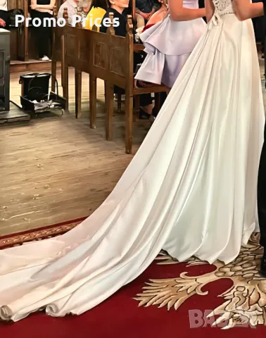 Булченска рокля за сватба Кайли , снимка 4 - Рокли - 50429255