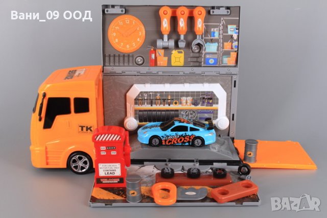 Детски мобилен автосервиз-камион, снимка 2 - Коли, камиони, мотори, писти - 38141573