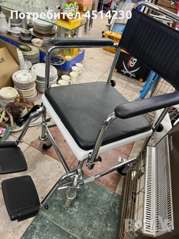 Санитарна инвалидна количка с гърне / комод количка – много добро състояние, снимка 5 - Инвалидни колички - 52579293