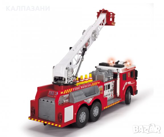 Радиоуправляема кола Дики, пожарен камион със стълба и струя за гасене на пожар 203719022038, снимка 4 - Коли, камиони, мотори, писти - 34915252