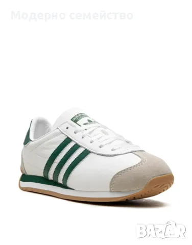 Дамски маратонки ADIDAS Originals Country Og Shoes White/Green, снимка 2 - Маратонки - 49537840