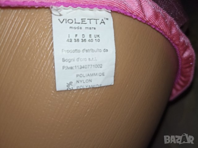 Violetta M- Бански монокини кожен ефект в розово, снимка 8 - Бански костюми - 40521949
