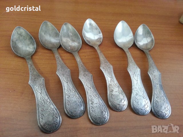 стари посребрени лъжички , снимка 6 - Антикварни и старинни предмети - 37056410