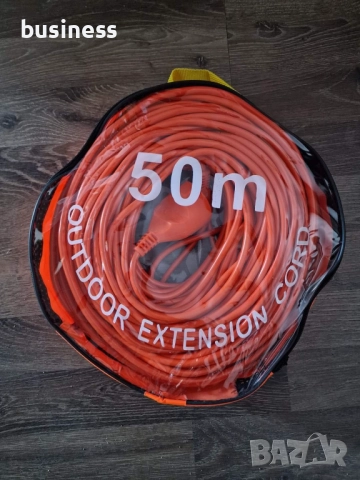 Удължителен кабел с букса и щепсел 10м,20м,30м,40м,50м, снимка 4 - Смарт гривни - 51722435