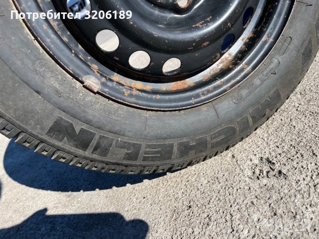 Железна джанта с гума 13 цола 4х100 за Опел, снимка 5 - Гуми и джанти - 42926405