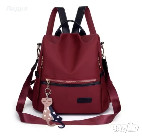 Нова дамска текстилна раница за всекидневна употреба с висулка 