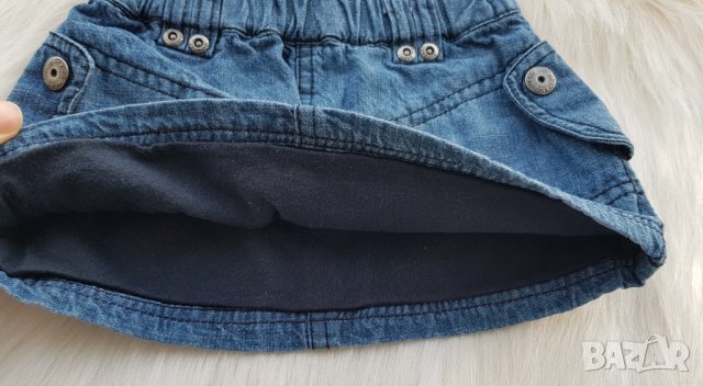 Бебешка дънкова пола - размер 6 месеца цена 8лв, снимка 4 - Бебешки рокли - 44209240