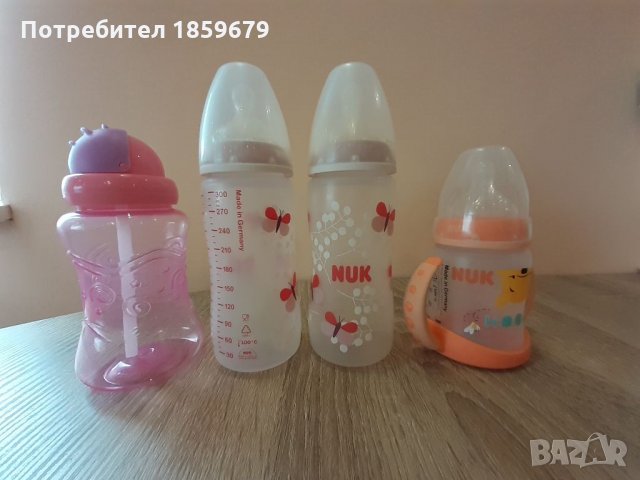 Бебешки шишета NUK, снимка 4 - Прибори, съдове, шишета и биберони - 34089058