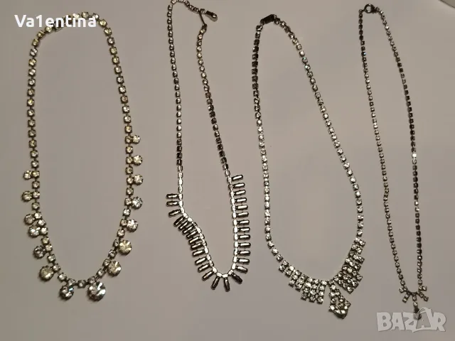 Лот колиета, обеци и брошки, снимка 2 - Колиета, медальони, синджири - 56545160