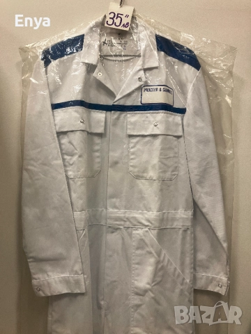 Работен гащеризон (цял-с ръкави-комбинезон) БЯЛ - ВТОРА УПОТРЕБА, снимка 3 - Други - 23905572