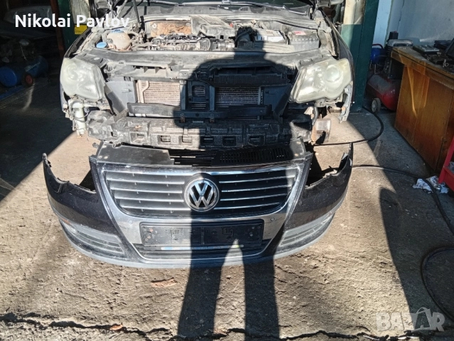 Предна броня с решетка халогени за Фолксваген Пасат 6 , снимка 8 - Части - 52809546