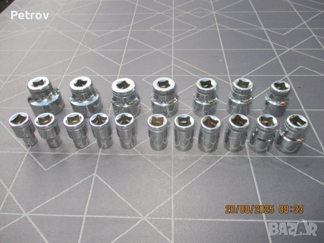 HEYCO No.50-12 - MADE IN GERMANY - 1/2" / 18 броя ВИСОКОКАЧЕСТВЕННИ 12-стенни вложки 10 - 32 mm !!! 