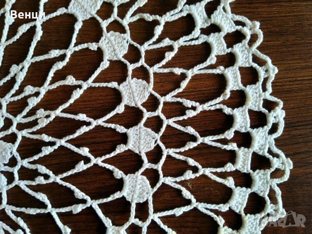 Плетива, салфетки, каре, декорация на една кука, снимка 3 - Декорация за дома - 31096048