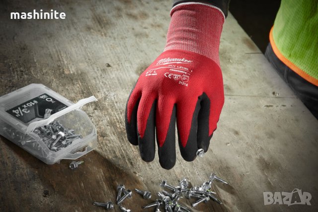 Потопени в нитрил ръкавици с ниво на защита от срязване XL/10 - Milwaukee, снимка 3 - Други инструменти - 35267164