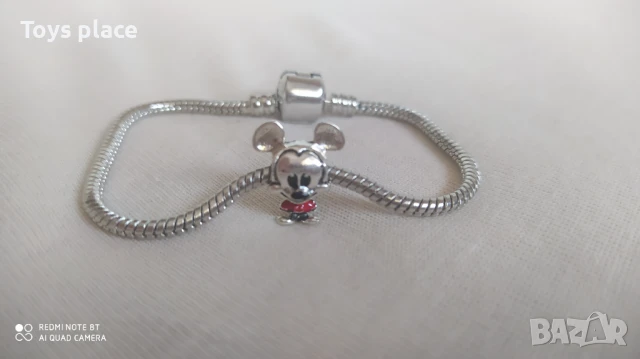 Гривна тип Пандора с талисман Disney Minnie mouse, Stitch , снимка 5 - Гривни - 50662591