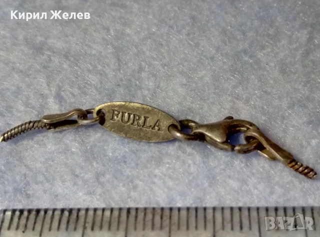 СТАРА СРЕБЪРНА КАРАБИНКА ЗАКОПЧАЛКА За КОЛИЕ ЛАНЕЦ ВЕРИЖКА ГРИВНА МАРКОВО СРЕБРО 925 FURLA 26614