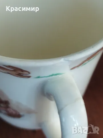 Чаша с чинийка Bunnykins. Произвежда се в Англия от Royal Doulton от 1976 до 1987 г. , снимка 7 - Колекции - 48823135