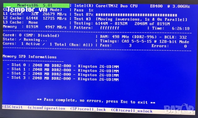 Kingston 4x2 DDR2 800 AT 1000 ELPIDA ICs LP Low Profile, снимка 3 - RAM памет - 54157885