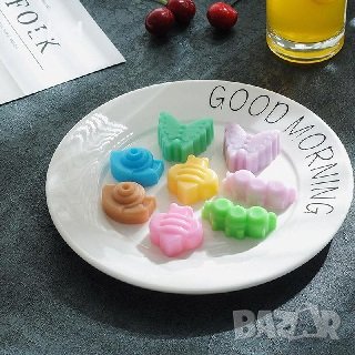 Пеперуда охлюв гъсеница пчела насекоми силиконов молд форма шоколадови бонбони гипс сапун, снимка 3 - Форми - 37391010