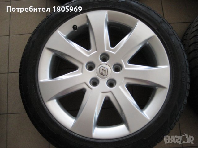 4бр. ал. джанти Renault (оригинални) 5x108, 7,5 x 18 , ET50 , централен отвор 60,1мм, снимка 2 - Гуми и джанти - 38335682