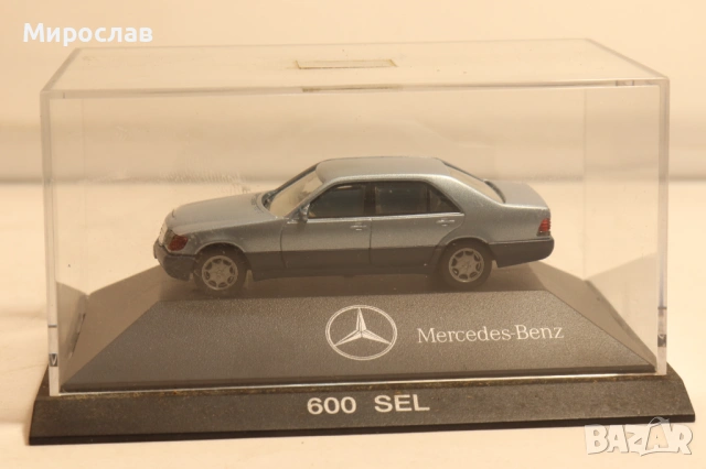 HERPA H0 1/87 MERCEDES BENZ 600 SEL МОДЕЛ КОЛИЧКА, снимка 2 - Колекции - 54210755