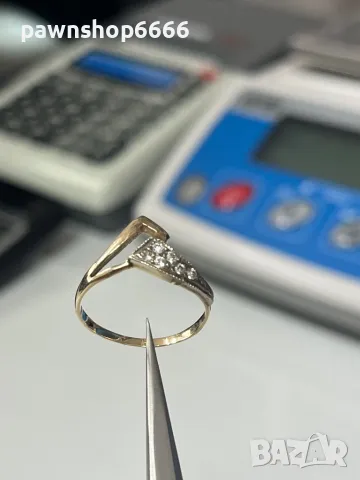 Златен пръстен 14 карата , снимка 2 - Пръстени - 50044311