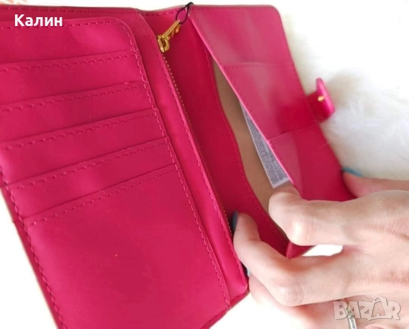 Дамски портфейл Mango - Бежово/розово с цикламено и кафяво с розово - 25 лв., снимка 3 - Портфейли, портмонета - 52769675