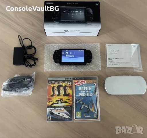 Sony PSP 2000 Piano Black – 64GB | Пълен комплект с оригинална кутия